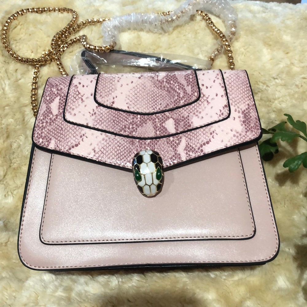New pink handbag